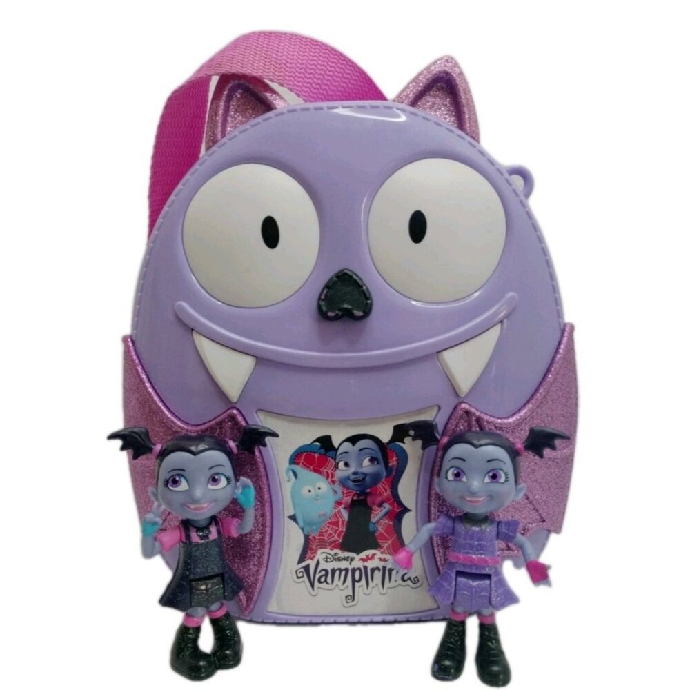 Disney Vampirina Hard Case Bootastic Backpack Purple Glitter Batpack 2Vampirinas